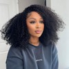 ISEE Half Wig Afro Curly 3 In 1 Half Wig