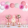 15PCS Donut Birthday Party Decorations Hanging Donut Paper Lanterns Paper