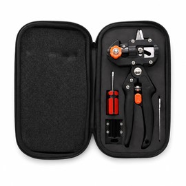 2-in-1 Tree Grafting and Pruning Tool Kit with Storage Case for Fruit Trees, Vines, Roses and Garden Plants