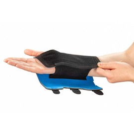 Actimove Sports Edition, Wrist Stabilizer with Removable Metal Stay, | Adjustable Wrist Brace for Injuries, Pain, & Sports Sprain | Unisex, Right or Left Arm Compatible, Universal, Black, Small