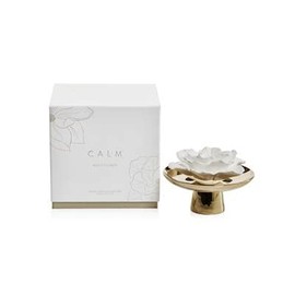 Zodax White Flower - Calm Porcelain Porcelain Diffuser