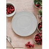 Festcool 2X14-inch Porcelain Circular Platters/Serving Plates, Platter, White, Stackable, Set
