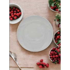 Festcool 2X14-inch Porcelain Circular Platters/Serving Plates, Platter, White, Stackable, Set of 2