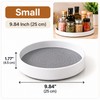 Lazy Susan Organizer, 360° Rotating Non-Slip Turntable with Raised Edge,