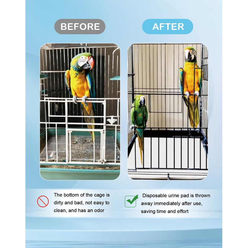 Disposable Bird Cage Liner Birds Cage Liners Super Absorbent Birdcage