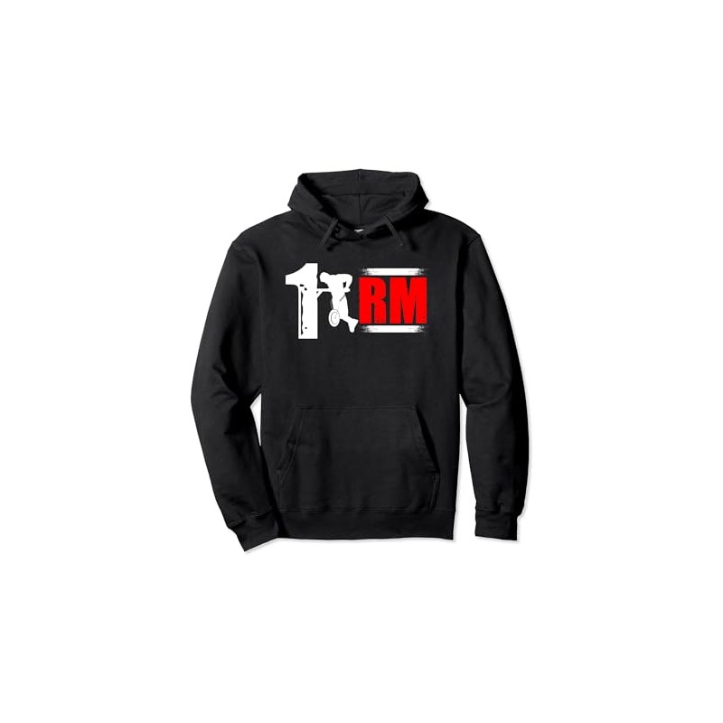 Weighted Calisthenics Dip Station Plates 1-RM Pullover Hoodie, black