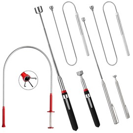 Tudomro 7 Pcs Telescoping Magnetic Pick up Tool Set 28'' Flexible Claw Pickup Tool 4 Claw Pick up Grabber Tool 2 Pcs 3.5lb 5lb 21.6'' Bendable Magnetic Tool 4 Bulk 1.5 lb 3 lb 10 lb 15 lb Magnet Stick
