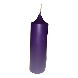 Purple Pure Natural Beeswax Pillar Candle 1.5 inch x 5 inch
