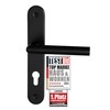 lockzz Estenfeld Door Handle Set Matt Black - Stainless Steel