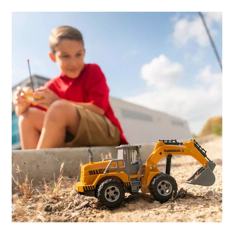 World Tech Toys Big Kids Construction 1:30 RC Motorized Excavator