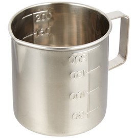 Wahei Freiz Ajido Series AD-731 Cookware Measuring Cup, 6.8 fl oz (200 cc), 18-8 Stainless Steel, Made in Japan