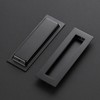 Ravinte 2 Pack Black Cabinet Pulls - Recessed Finger Pulls