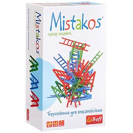 Trefl, Mistakos, Higher Rungs, Skill Game, Family Game, 24 Ladders, Various Shapes, Tower Building, Building Structures, Ladder Tower, Mixing Sets, Family Game for Children from 5 Years