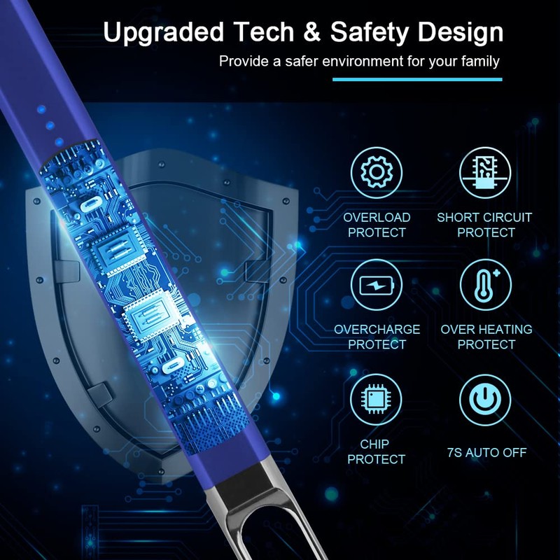 SUPRUS Candle Lighter Electric Arc Lighter Windproof Flameless USB Rechargeable