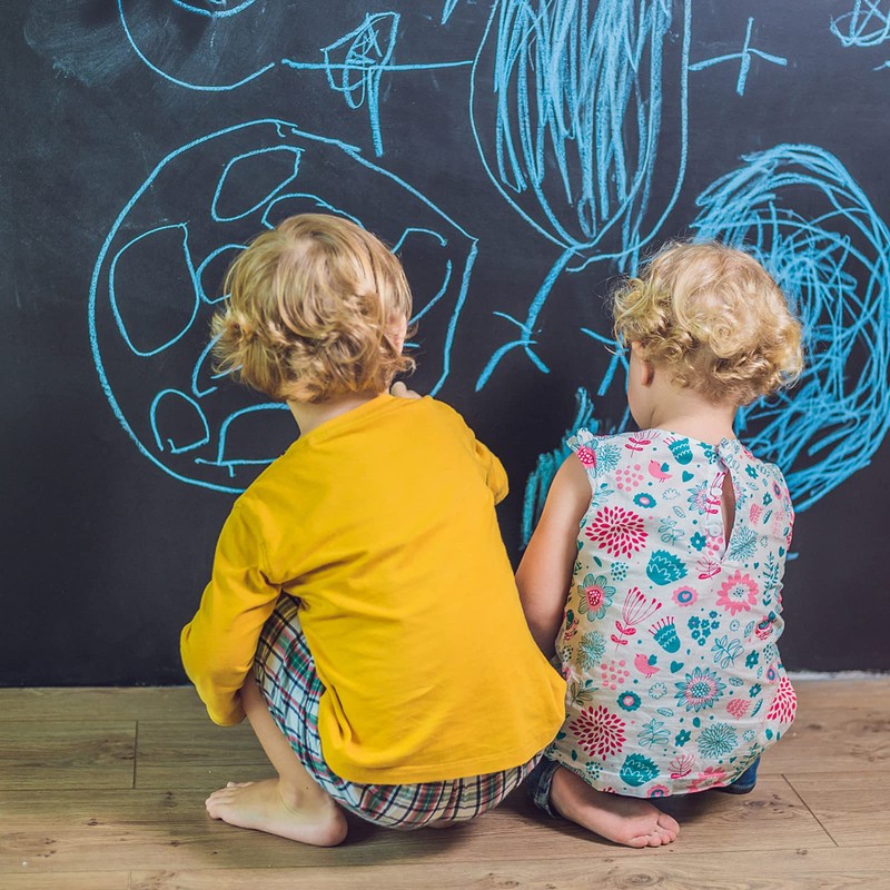 Extra Large Chalkboard Paper Roll Peel and Stick Chalk Board