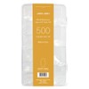 Jello Jello artificial nail tips 500p set, short oval transparent, 1 piece / 젤로젤로 인조 네일 팁 500p 세트, 숏오발 투명, 1개