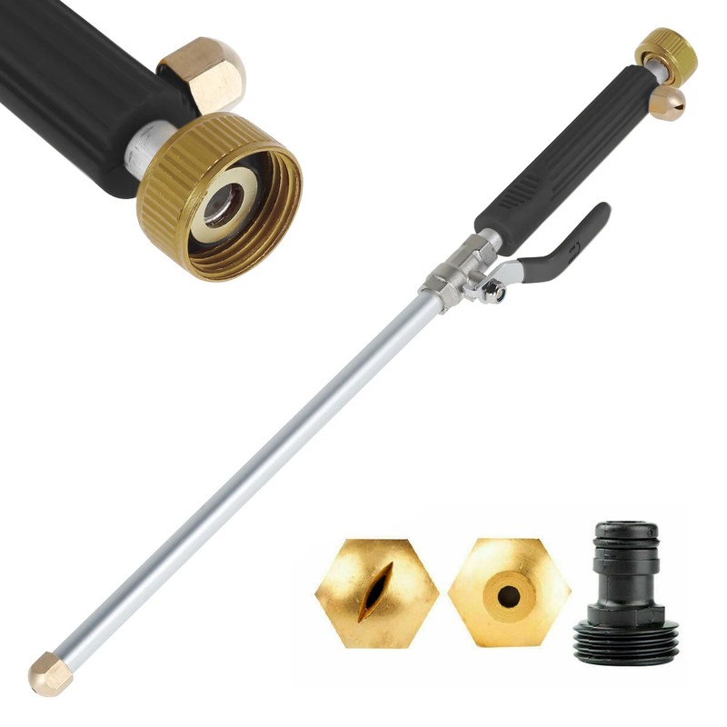 Garden Hose Spray Wand with Trigger, Fan and Jet Nozzle