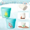 Reallnaive 4 Sets Spring DIY Ceramic Painting Flower Pots Craft