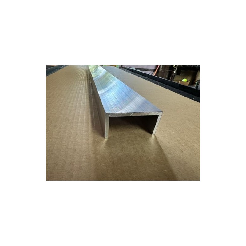 3/16" Thick x 1-1/2" x 3" Aluminum Channel, 6061-T6 Aluminum