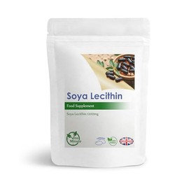 100 x Lecithin 1200mg Softgel Capsules | SOYA Lecithin for Brain, Liver and Heart Health Support
