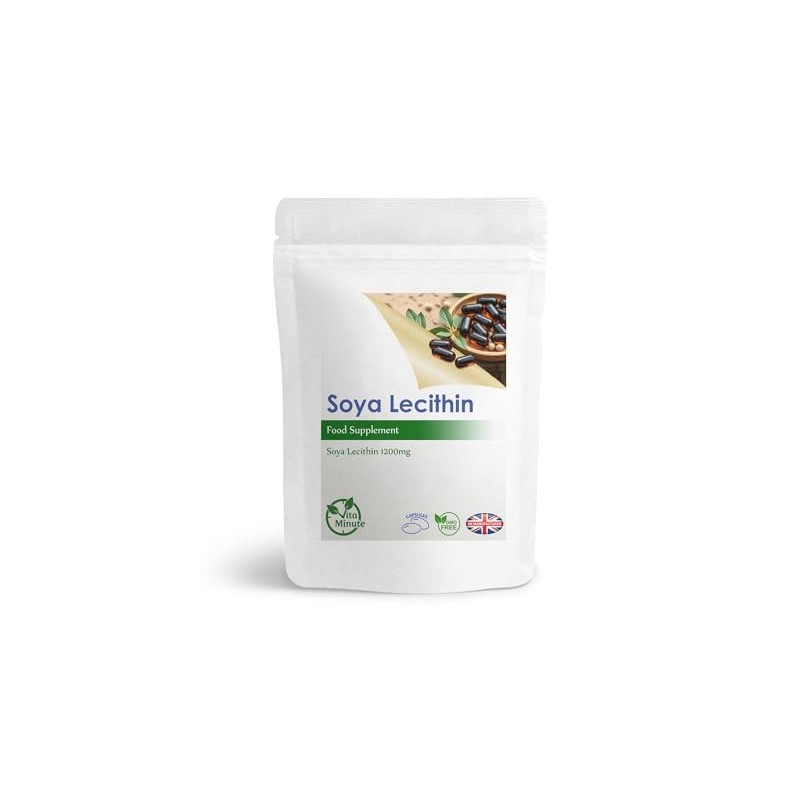 100 x Lecithin 1200mg Softgel Capsules | SOYA Lecithin for