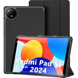 DUX DUCIS Case for Redmi Pad SE 8.7 Inch (2024), Ultralight Smart Case Cover with Stand Function for Redmi Pad SE 8.7 Inch 4G, Black