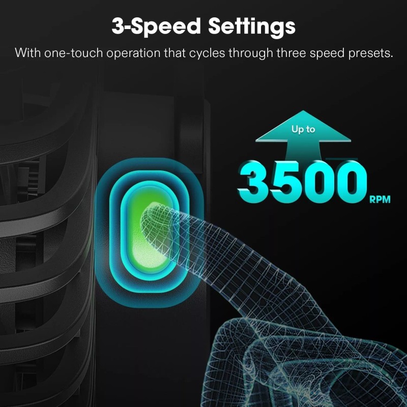 VIVOSUN AeroWave D4, 4” Grow Tent Clip Fan with Detachable