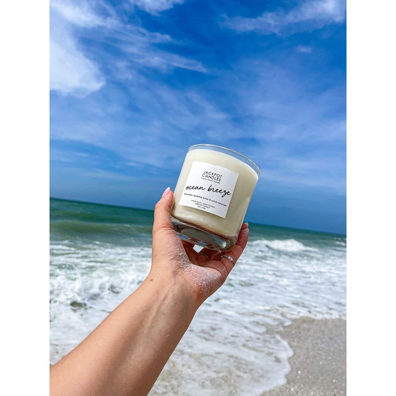 Ocean Breeze Candle with Ring Inside (Surprise Jewelry Valued at