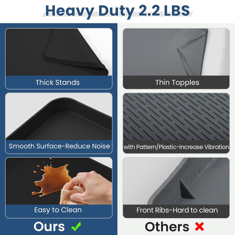 28 x 28 inch Large Thickened Silicone Washing Machine Drain