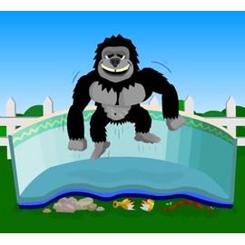 Blue Wave Oval Gorilla Pad - 15 ft x 26 ft