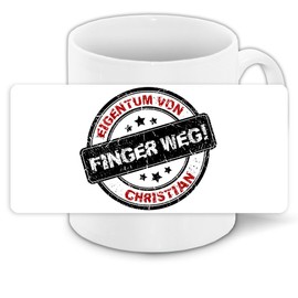 Office Cup with Names Christian, Motif – No. 5 – Property of Christian