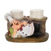 Cute Chef Statue Salt & Pepper Bottle Holder Ornaments Home