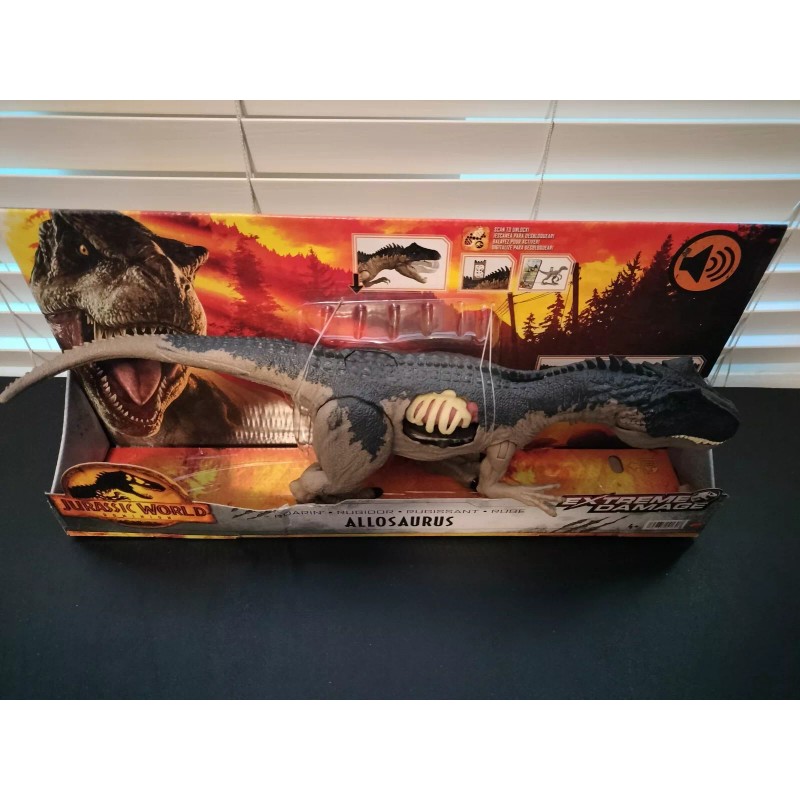 Jurassic World Extreme Damage Roarin' Allosaurus Figure