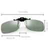 WONOLO Photochromic Polarised Clip On Flip Sunglasses Polarized Fishing Eyewear