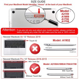 iCasso Compatible with MacBook Pro 13 inch Case 2022 2021 2016-2020 Release A2338 M2/M1/A2159/A1989/A1706/A1708, Plastic Hard Shell Case with 5 Rows Keyboard Cover for MacBook Pro 13" (Butterfly)