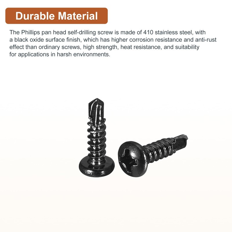 DTGN #6x1/2" Pan Head Self Drilling Screws - 25Pack -