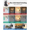 OPAXIS Motion Sensor Outdoor Wall Lights, Black Dusk to Dawn