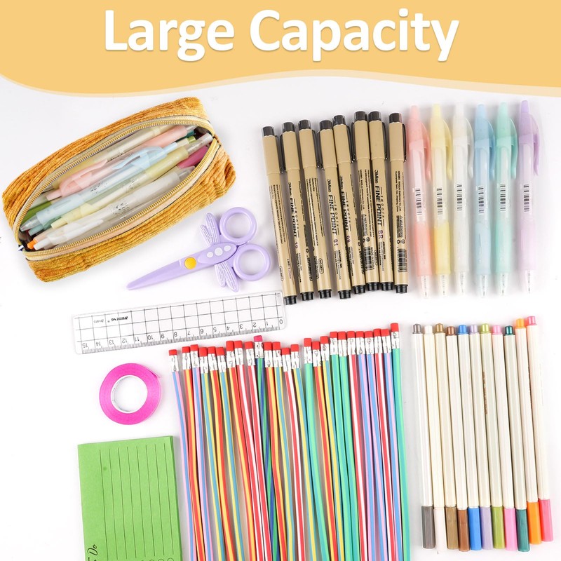 Deepton Pencil Case, yellow, pencil case