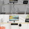WORLDLIFT Cable Management Under Desk,17 inch Cable Management Tray,Power Strip
