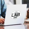 CafePress LAB DAD Oval Sticker Oval Car Bumper Sticker