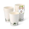 BIOZOYG Pack of 100 Coffee Cups Paper Cups 200 ml