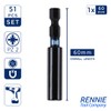 51 x Rennie Tools 25mm Long PZ2 Impact Screwdriver Driver