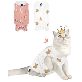 Purrpurrpets Cat Spay Recovery Suit Female, Breathable Cat Onesie for Cats After Surgery Female, Kitten Surgery Recovery Suit for Abdominal Wounds