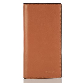 CASMONAL Premium Leather Checkbook Cover for Men and Women Checkbook Holder Wallet RFID Blocking