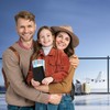 2 PACK Cartera para Pasaporte RFID, Pasaporte Funda para Hombres