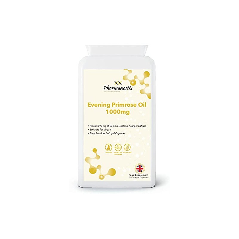 Evening Primrose Oil 1000mg 90 Vegan Softgel Capsules - Cold