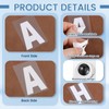 HJZHII 10Sheets White Iron on Letters for Clothing