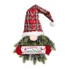 BFYDOAA 13x27in Christmas Gnome Wreath Artificial Pine Spruce Wreath with