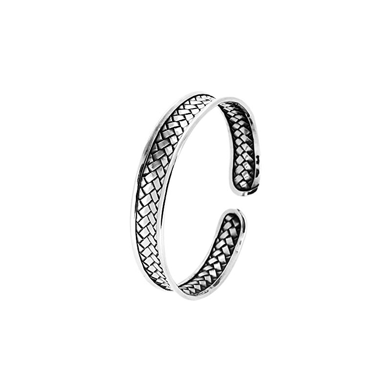Treasure Bay 12mm Womens 925 Sterling Silver Cuff Bangle Bracelet