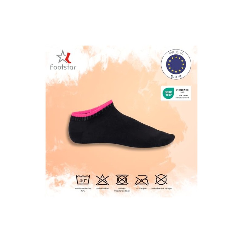 Footstar 8 Pairs of Neon Glow, Flash or Classic Mix